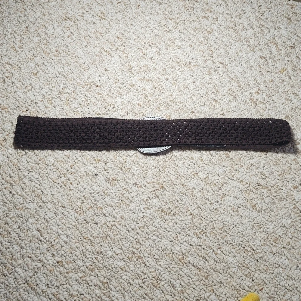 Brown Crochet Belt